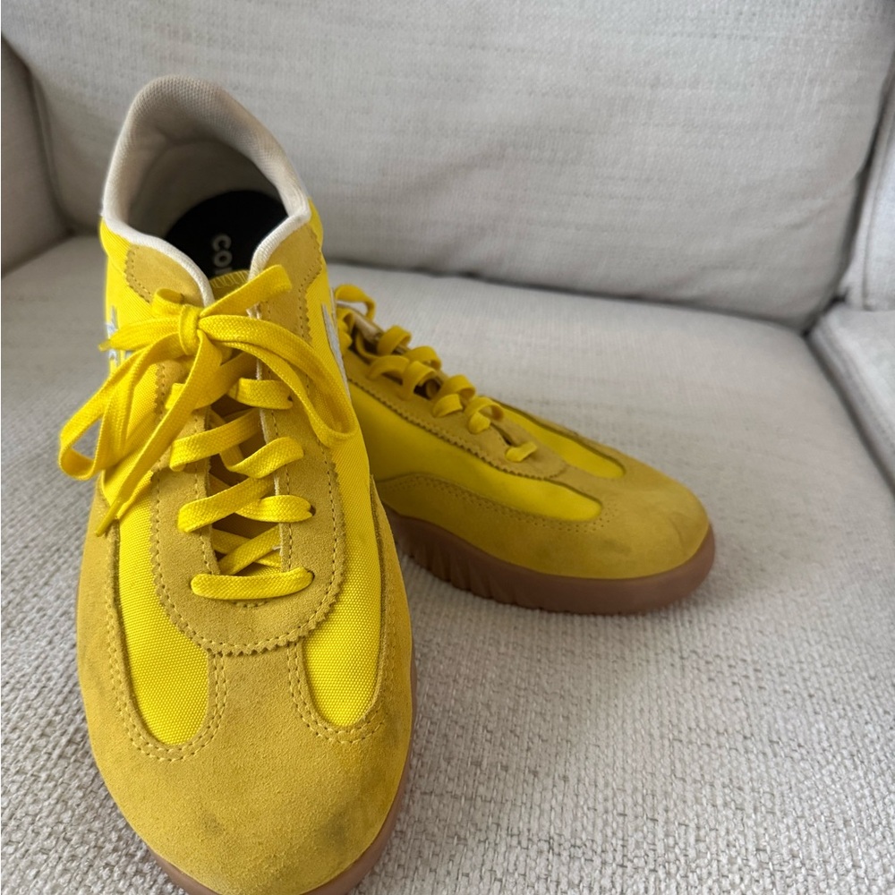 Yellow Suede Converse Sneakers